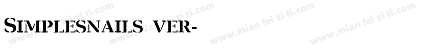Simplesnails ver字体转换
